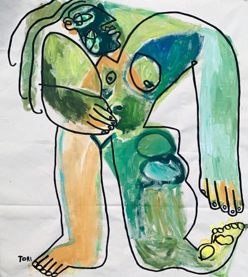 My Ugly Side | Oil And Acrylic Painting in Paintings by Tori Swanson. Item composed of canvas and synthetic