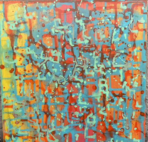 sunrise over Zuma | Oil And Acrylic Painting in Paintings by Jill Laine Art + Designs. Item composed of synthetic