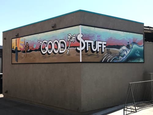 Good Stuff Mural | Murals by Elliot | Good Stuff Restaurant in Hermosa Beach