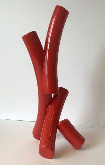 Crosstown | Sculptures by Hansel3D, LLC. Item made of steel works with contemporary style