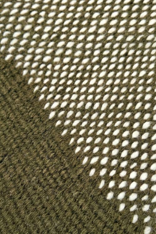 Handwoven Wool Stair Runner | Custom Carpet for Entryway | Runner Rug in Rugs by Evergreen Carpets. Item composed of wool in boho or minimalism style
