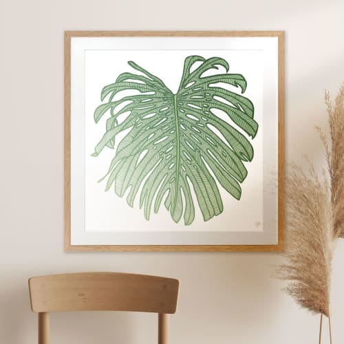 Deliciousness - Green - Framed Art | Prints by Patricia Braune. Item composed of paper