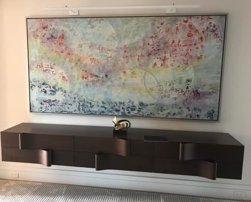 Circadian Rhythm | Oil And Acrylic Painting in Paintings by Andrea Bonfils. Item composed of paper & synthetic