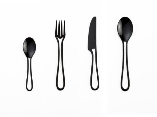 48 Piece Outline Cutlery Set | Utensils by Maarten Baptist. Item composed of steel