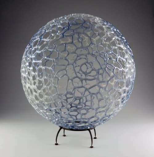 Bird of Winter Sphere | Sculptures by Bandhu Dunham