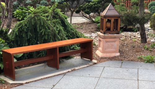 Dovetailed Long Bench | Benches & Ottomans by Brian Holcombe Woodworker. Item made of wood