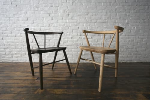 Yarrow Collection Dining Chair | Chairs by Fuugs. Item made of oak wood works with mid century modern & contemporary style
