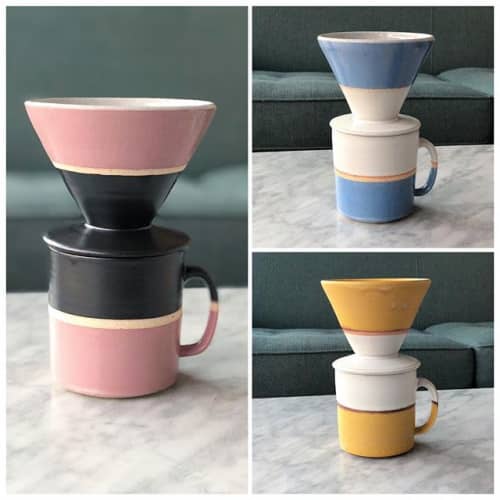 OTIS Mugs & Drippers | Drinkware by Fenway Clayworks | OTIS Craft Collective in Lafayette. Item made of ceramic
