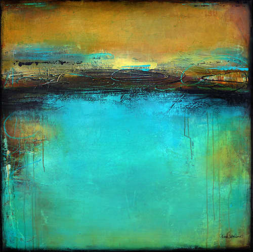 Old Soul Rendezvous | Oil And Acrylic Painting in Paintings by Tara Catalano Studios. Item composed of canvas & synthetic