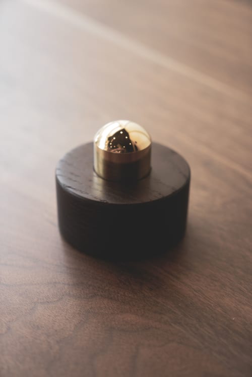 Napkin Weight | Holder in Tableware by HACHI COLLECTIONS. Item composed of maple wood & brass