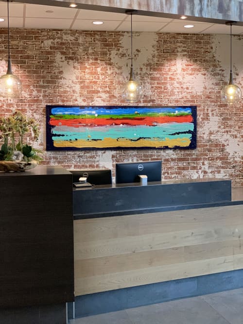 Hue Flow | Oil And Acrylic Painting in Paintings by Kari Souders | 3737 Chestnut in Philadelphia. Item made of synthetic