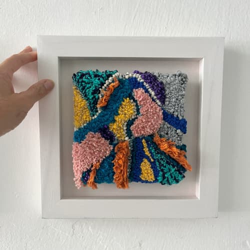 Love I | Tapestry in Wall Hangings by Atelier Taftique. Item composed of wood & canvas compatible with contemporary and eclectic & maximalism style