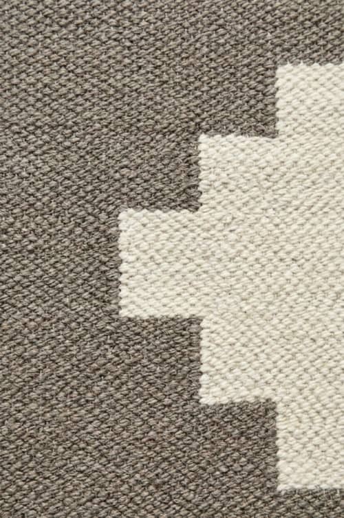 Handwoven Woolen Runner Rug | Rugs by Evergreen Carpets. Item made of wool compatible with boho and minimalism style