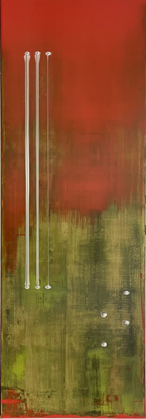 Mondegreen | Oil And Acrylic Painting in Paintings by Jonah Burlingame Fine Art. Item composed of birch wood and synthetic