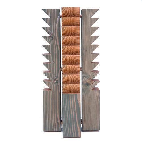 Sawtooth Tower | Sculptures by Bradley Duncan Studio | Indie Congress, Ace Hotel Theater DTLA 2019 in Los Angeles. Item made of wood