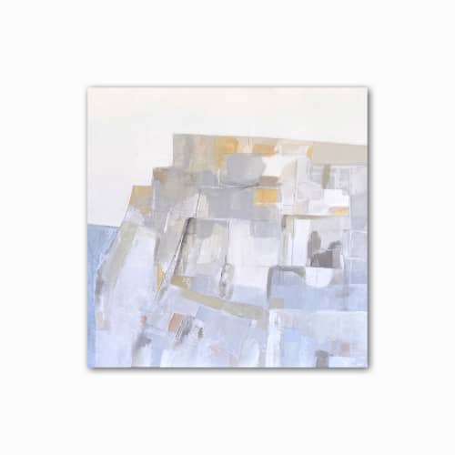 By Sea | Oil And Acrylic Painting in Paintings by Melanie Biehle | Casa di LaValle in Seattle. Item made of wood compatible with minimalism and mid century modern style