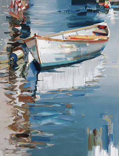 Josef Kote "Looking For Summer" | Oil And Acrylic Painting in Paintings by YJ Contemporary Fine Art. Item made of canvas