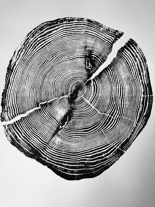 Lake Superior Pine, Tree Ring Print. 18x24 inches by Erik Linton ...