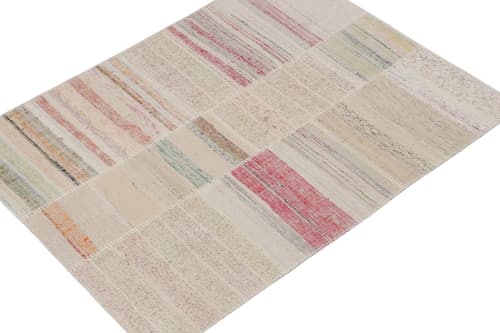 Rug & Kilim’s Patchwork Kilim Rug in Polychromatic Stripes | Area Rug in Rugs by Rug and Kilim