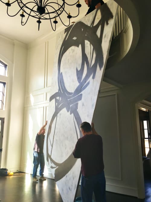 Dancing in Black & White | Oil And Acrylic Painting in Paintings by Lisa Tureson  STUDIO ARTISTICA. Item made of canvas with synthetic