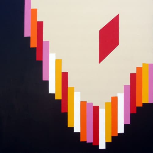 FRACT | Oil And Acrylic Painting in Paintings by Enda Bardell. Item made of canvas with synthetic