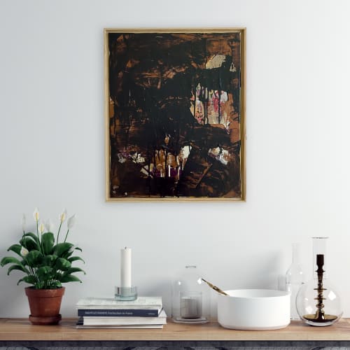 'Inner Riches' Original Painting | Mixed Media by Jessalin Beutler. Item composed of canvas in contemporary style