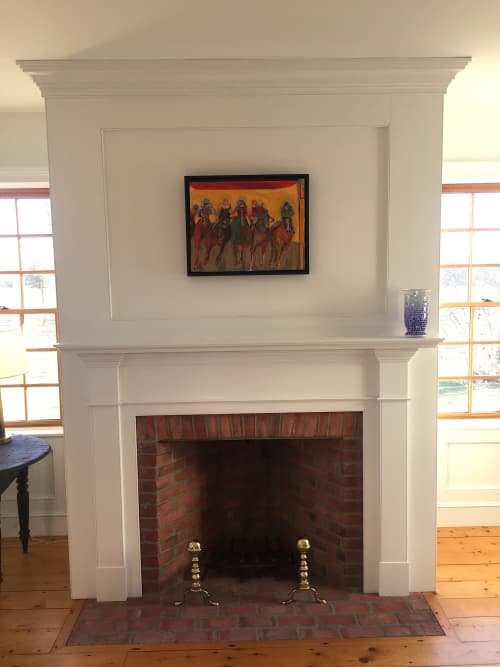 A miniature taken from my Visitors Triptych “The Artists” Center Panel, ‘Degas’ | Oil And Acrylic Painting in Paintings by Owen Brown. Item made of synthetic