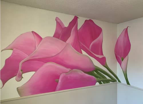 Lillies - Bedroom Mural | Murals by Jami Butler