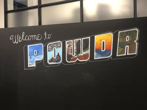 Welcome to Powdr | Murals by Josh Scheuerman | Woodward Park City in Park City