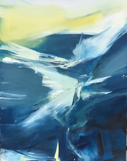 Abstract painting "Short Summer" | Paintings by Emilia Dubicki | Five Points Center for the Visual Arts in Torrington