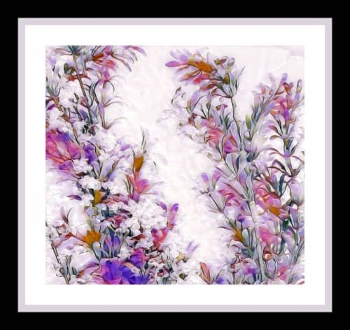 Dreams Flowers (2020) | Digital Art in Art & Wall Decor by Ziya Tatar. Item made of canvas with metal