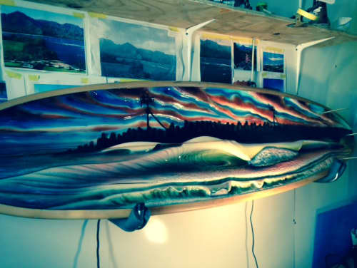 Inlet | Sculptures by Carvinart | Manasquan Beach in Manasquan. Item made of wood