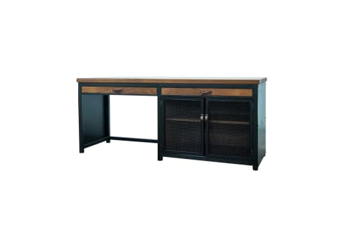 Draper Desk | Credenza in Storage by Two Bolts Studios. Item made of wood works with minimalism & industrial style