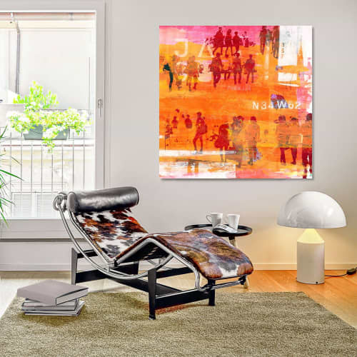 HUMAN CROWD IV | Prints by Sven Pfrommer. Item made of canvas works with urban style