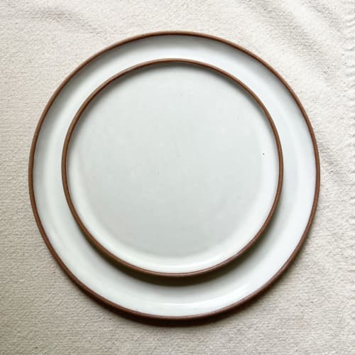 Linen Dinner Plate | Dinnerware by Keyes Pottery. Item made of ceramic