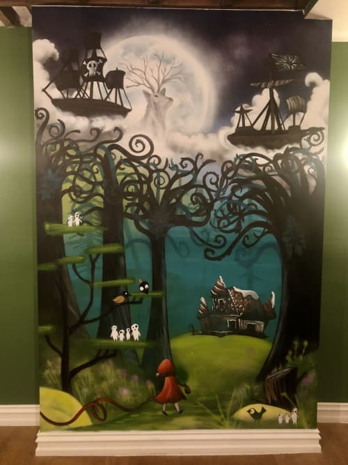 Fairy Tale Nursery | Oil And Acrylic Painting in Paintings by ROKIT RPG. Item composed of synthetic