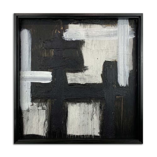Cataclysm - Original mixed-media abstract | Mixed Media in Paintings by J. Kent Martin. Item made of canvas compatible with mid century modern and contemporary style