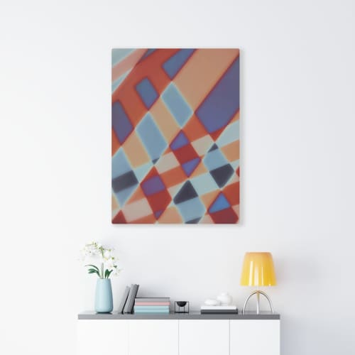 Checkered 0340 | Photography by Petra Trimmel. Item made of canvas & paper
