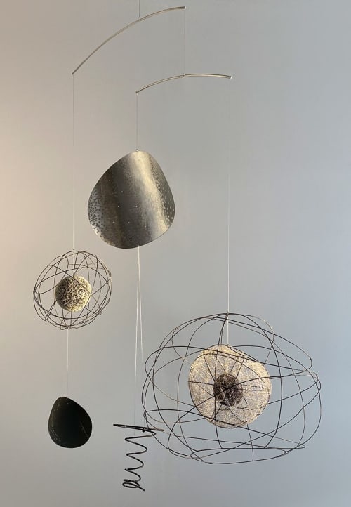 Small Universe III - Kinetic Sculpture | Sculptures by Claudine Gevry Studio | Umbra & Lux in Vancouver. Item composed of copper