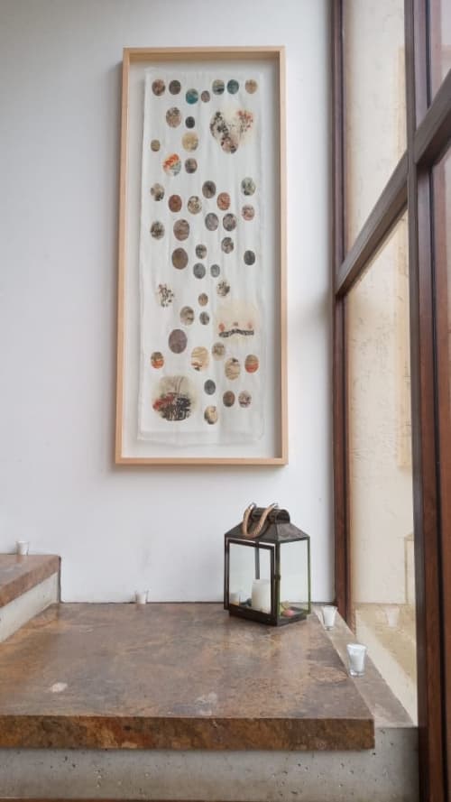 Japanese Botanica | Prints by Vero González. Item made of linen with paper