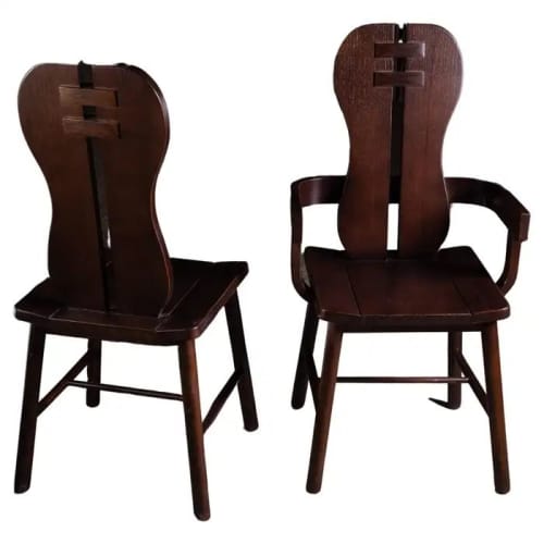 Mr. W Dining Oak Chairs | Dining Chair in Chairs by Aeterna Furniture