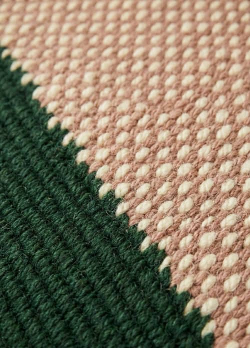Handwoven Wool Stair Runner Rug | Custom Hallway Carpet | Rugs by Evergreen Carpets. Item composed of wool in boho or minimalism style