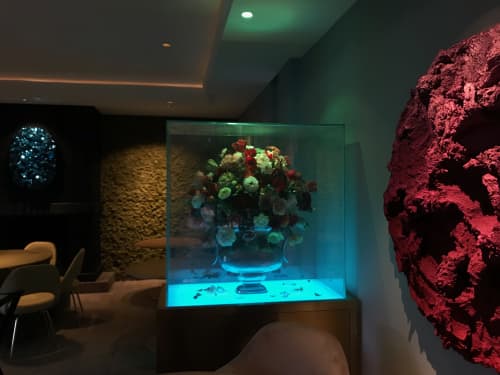 Merlet Restaurant | Interior Design by John Breed | Restaurant Hotel Merlet in Schoorl. Item composed of glass & synthetic