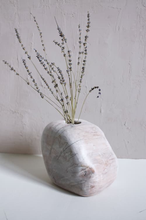 Pebble Vase | Vases & Vessels by Indwell. Item composed of wood in boho or minimalism style