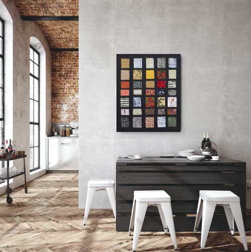 Love me tender - original mixed media painting | Mixed Media by Xiaoyang Galas. Item composed of canvas & paper compatible with contemporary and art deco style