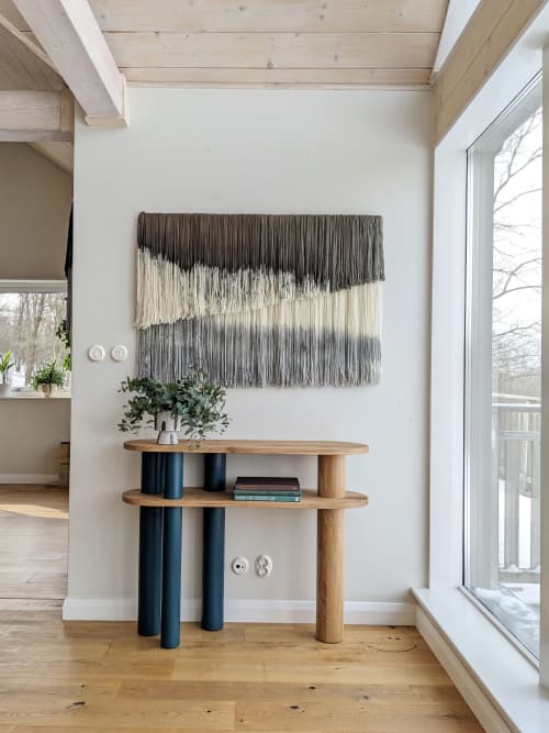New Beginning - Layered Wall Hanging | Macrame Wall Hanging in Wall Hangings by Kat | Home Studio. Item made of wool with fiber works with minimalism & contemporary style