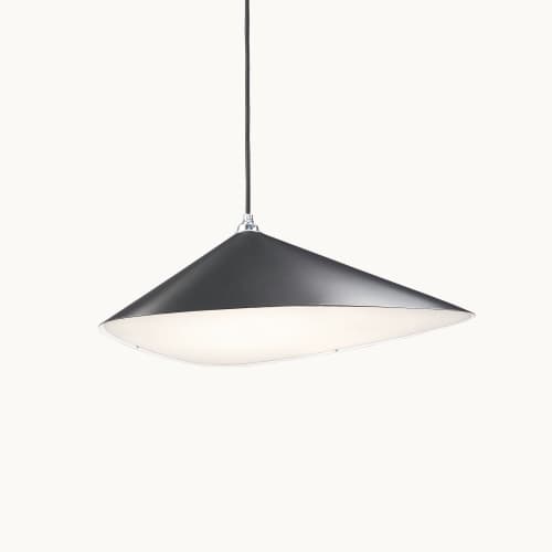 Emily I Pendant Light – Black High Gloss | Pendants by MOSS Objects. Item made of steel works with contemporary & modern style
