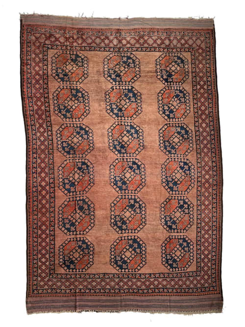Penny and Earthy Salmon-Pink Undertones | Area Rug in Rugs by The Loom House. Item made of fabric & fiber