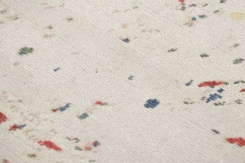 Rug & Kilim’s Contemporary Square Rug in White with Colorful | Area Rug in Rugs by Rug and Kilim