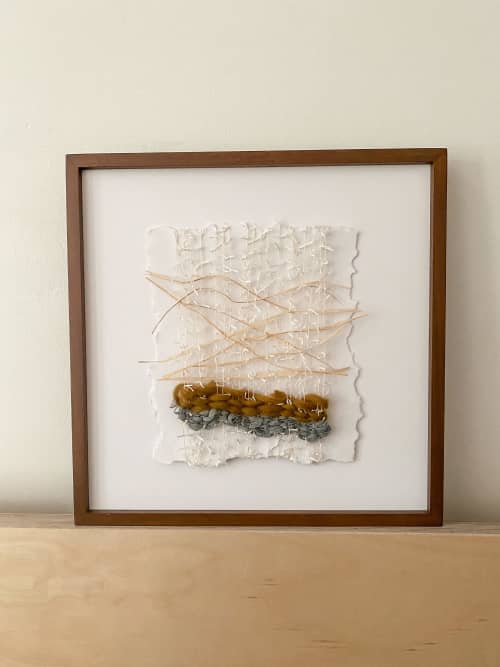 Places of Me no. 1 | Tapestry in Wall Hangings by Sarah Lawrence. Item composed of walnut and wool in boho style